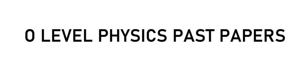 physics o level past papers